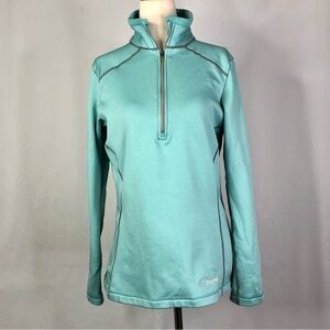 Cloudveil 1/4 zip fleece seafoam green athletic fit M